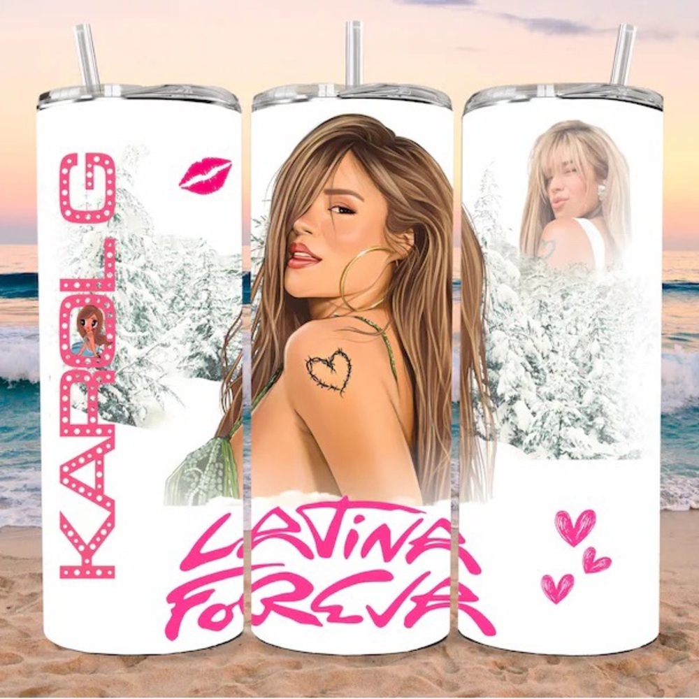 Latina Forever  Skinny Tumbler 20oz stainless steel